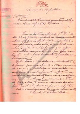 Livro de correspondência recebida de 1914