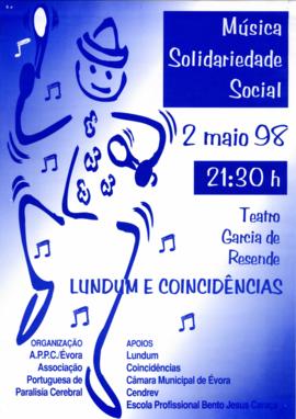 Cartaz de espetáculo - Música Solidariedade Social