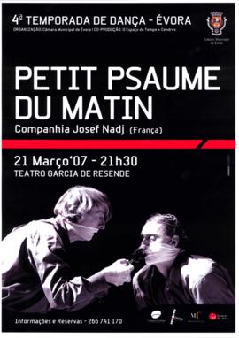 Cartaz de espetáculo- Petit Psaume du Matin