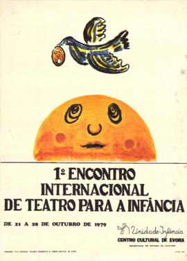 Cartaz de espetáculo - 1º Encontro Internacional de Teatro para a Infância