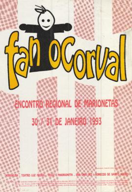 Cartaz de espetáculo - FanoCorval - Encontro Regional de Marionetas