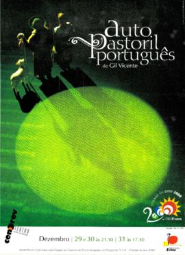 Cartaz de espetáculo - Auto Pastoril Português