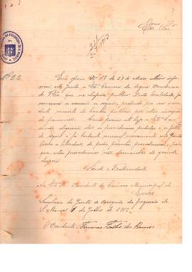Livro de correspondência recebida de 1913