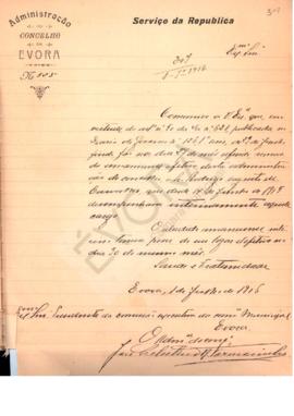 Livro de correspondência recebida de 1916