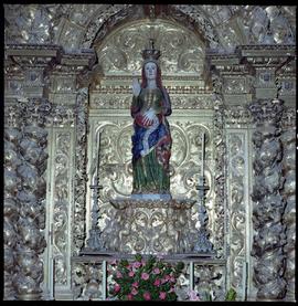 Imagem de Santo do altar-mor da igreja de São Vicente