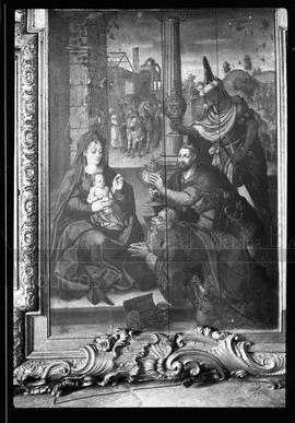 "Adoração dos Reis Magos" - pintura da capela-mor da Igreja de S. Mamede