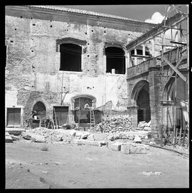 Palácio dos Condes de Basto durante as obras de recuperação