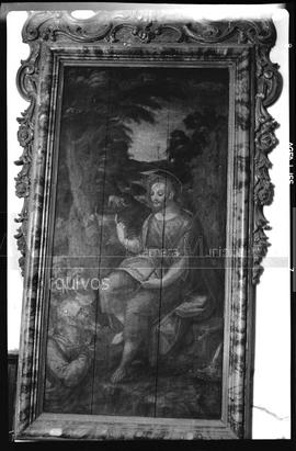 "Pregação de São João Baptista" - quadro da sacristia da Igreja de Santa Clara