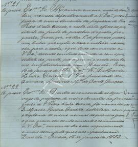 Colocação de Maria Luísa Cardita como professora do ensino elementar na escola da freguesia de S. Pedro