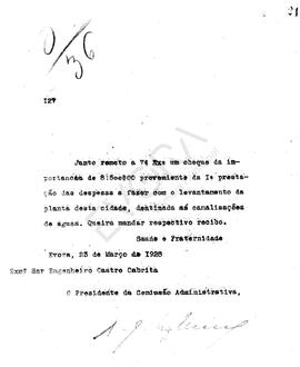 Livro correspondência expedida de 1928