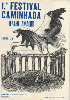 Cartaz de espetáculo - 1º Festival Caminhada de Teatro Amador