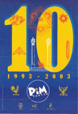 Cartaz de espetáculo -PIM - 1993-2003