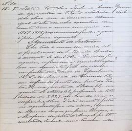 Relatório das obras municipais entre 1867 e 1868