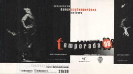 Cartaz de espetáculo -  Companhia de Dança Contemporânea de Évora - Temporada 1998