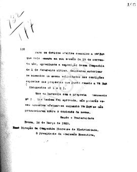 Livro de correspondência expedida de 1923