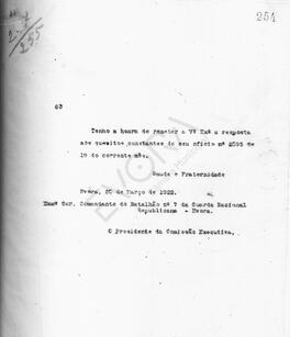 Livro de correspondência expedida de 1922