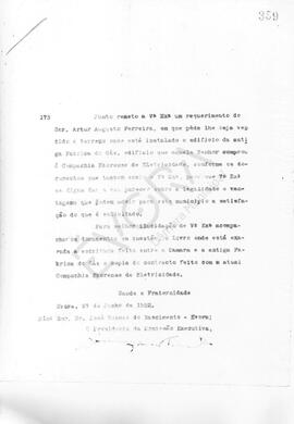Livro de correspondência expedida de 1922