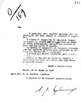 Livro correspondência expedida de 1927-1928