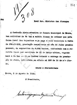 Livro correspondência expedida de 1928