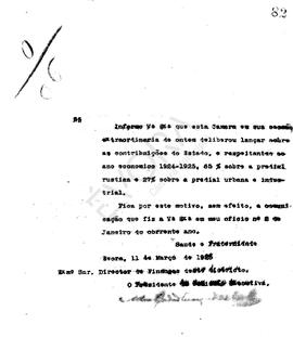 Livro de correspondência expedida de 1925