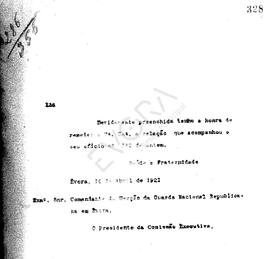 Livro de correspondência expedida de 1921