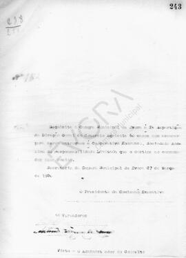 Livro de correspondência expedida de 1920