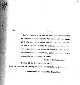 Livro de correspondência expedida de 1920