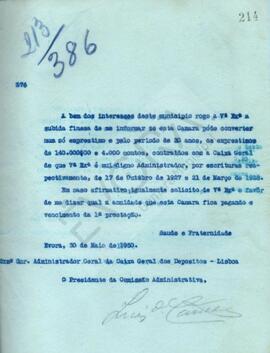 Livro de correspondência expedida de 1930