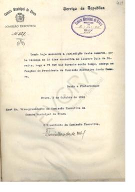 Livro de correspondência recebida de 1916
