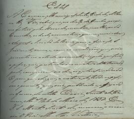 Cópia do edital da Feira de S. João 1850