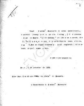 Livro de correspondência expedida de 1920