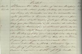 Cópia do edital da Feira de S. João 1854