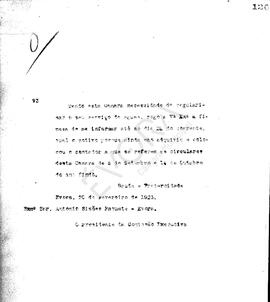 Livro de correspondência expedida de 1923