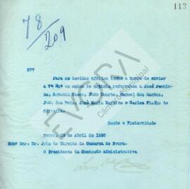 Livro de correspondência expedida de 1930