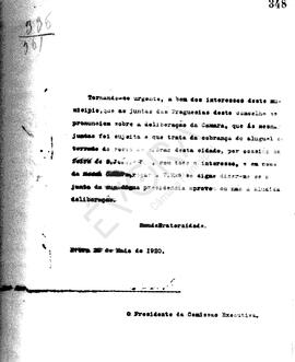 Livro de correspondência expedida de 1920