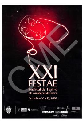 Cartaz de espetáculo -XXI FESTAE - Festival de Teatro de Amadores de Évora