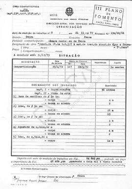 Projeto de construção do C.M. entre a E.M. 527 e a estação de tratamento do abastecimento de água.