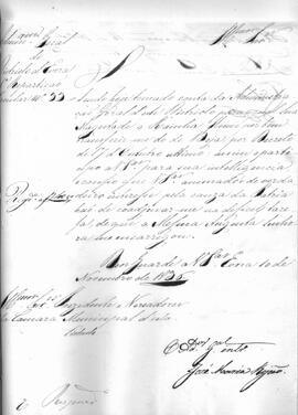 Divisão Administrativa do País, 1835.