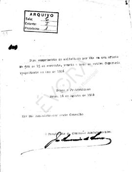 Livro de correspondência expedida 1918