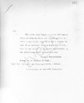 Livro de correspondência expedida de 1922