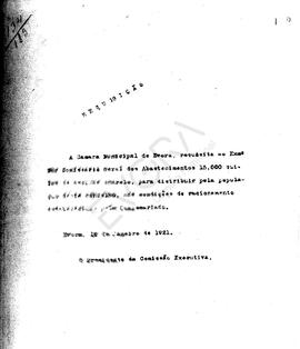 Livro de correspondência expedida de 1921