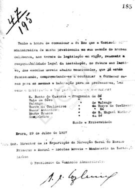Livro correspondência expedida de 1927-1928
