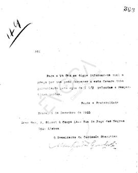 Livro de correspondência expedida de 1925