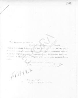 Livro de correspondência expedida de 1922