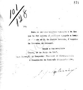 Livro correspondência expedida de 1927-1928.