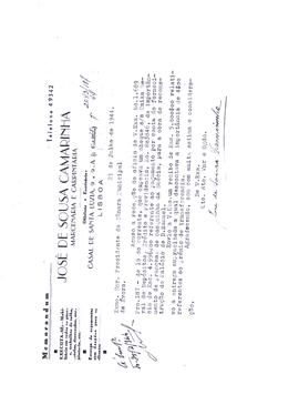 Obra de recuperação do Palácio de D. Manuel em 1944.