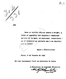 Livro de correspondência expedida de 1925