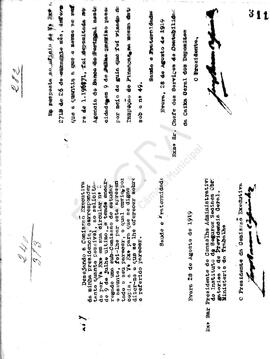 Livro de correspondência expedida de 1919