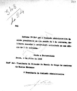 Livro de correspondência expedida de 1928-1929
