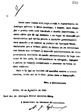 Livro correspondência expedida de 1927-1928